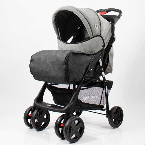 Cochecito Para Bebé Carrito Rainbow Dinamic Color Gris Color del chasis Negro