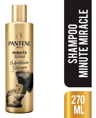 Shampoo Pantene Minute Miracle Hidratación Extrema 270 Ml