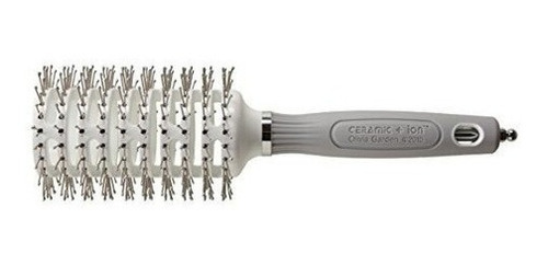 Olivia Garden Ceramic Y Ion Vented Hair Brush Pro Large 3.25