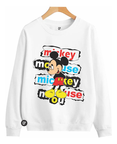 Busos Busos Sacos Hoodies Cuello Redondo Mikey Mouse