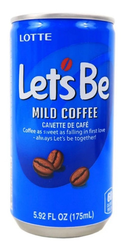 Cafe Coreano Lets Be En Lata - Para Beber Frío 175ml. Lotte
