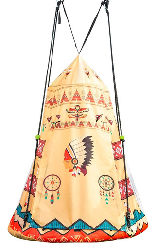 Saucer Swing Indian Tent, Columpio Confiable Al Aire Libre E