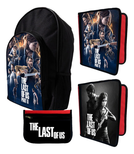 Mochila +2 Carpetas+ Cartu De  The Last Of Us #408