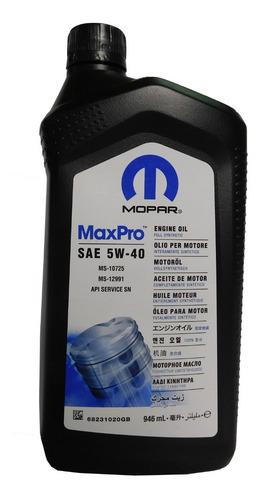 Imagen 1 de 4 de Aceite Motor Mopar Original 5w40 946ml