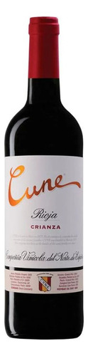 Vino 85% Tempranillo, 15% Garnacha tinta y Mazuelo. Cune Vinos 0.75 L