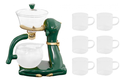 Tetera De Cristal Semiautomática Para Casa De Té, Regalo