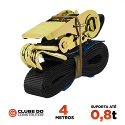 Comprar Cinta Com Catraca De Amarração Para Cargas De 800kg no Mercado Livre