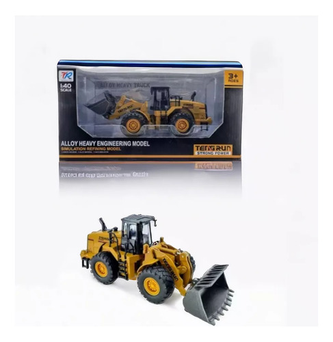Maquinaria De Construcción 1:40 Modelos Montacargas Color Retroexcavadora