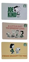 Comprar Set De 3 Tarjetas Starbucks Rewards Edición Peanuts \u002F Snoopy
