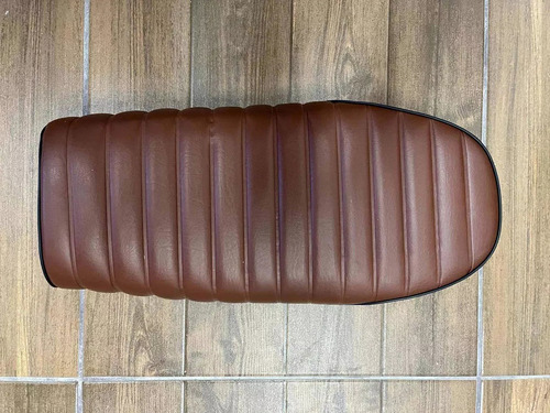 Asiento Biplaza Moto Café Racer Marrón Ancho Gtm00902