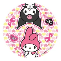 Comprar Plato Descartable My Melody Kuromi Cumple Infantil Disney Color My Melody Y Kuromi