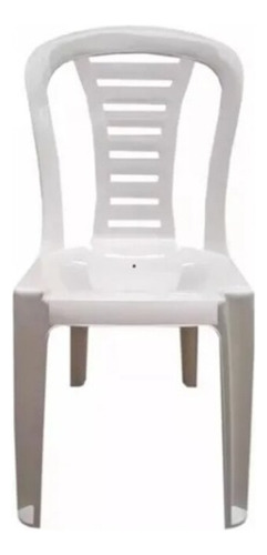 Silla Plástica Apilable Reforzada Reina Color Blanco