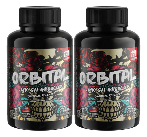 2un Mk Gh - Grow Up - 120tabs - Aumento De Força - Orbital Sabor Sem Sabor