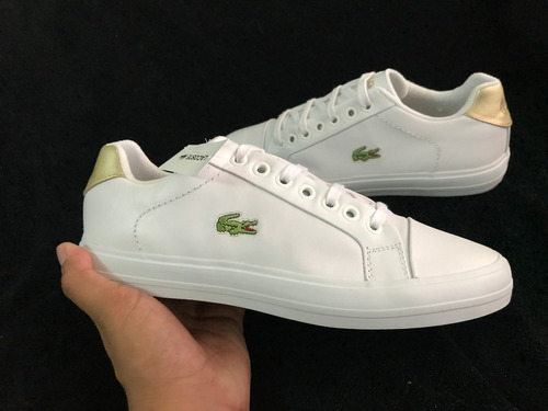 tenis lacoste couro