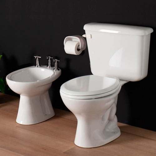 Imagen 3 de 10 de Inodoro Ferrum Bari Largo Mochila Deposito Dual Asiento Tapa