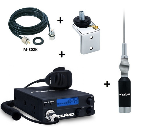 Rádio Rp-40 + Cabo 5,5 M + Antena B-2080 + Suporte Antena