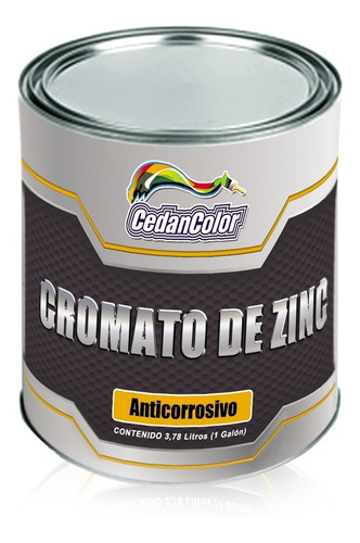 Pintura Cromato De Zinc 1/4 De Gal Alta Protección
