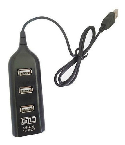 Imagen 2 de 2 de Hub Usb Gtc 4 Puertos Multiplicador Multipuerto 2.0