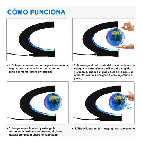 Globos Terráqueos,globo Flotante Led En Forma De Levitación