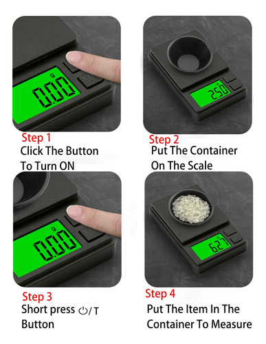 Digital Pocket Scale 1000gx0.01g Weigh Gram Scale Mini Scale