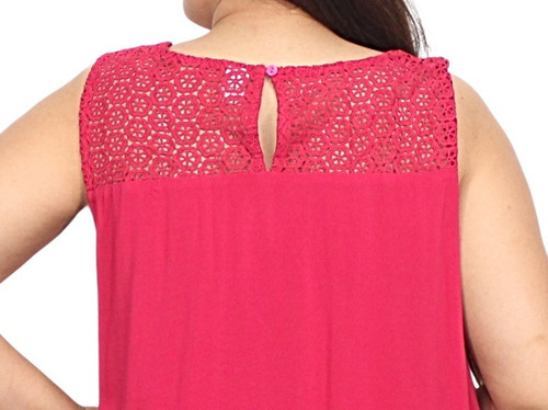 Imagen 4 de 10 de Blusa Mujer Broderie Verano Talle Grande Importada