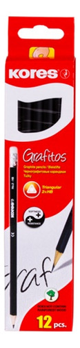 Lapiz De Grafito Kores C/12 Und