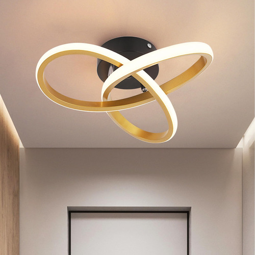 Kadomm Lámpara De Techo Led Moderna De 22 W, Diseño Curva.