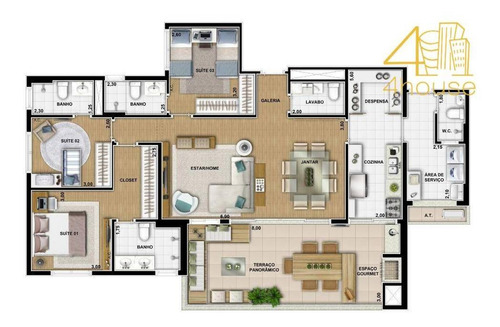 Imagem 8 de 24 de Réservé 650 Existe Um Lugar No Panamby Esperando Por Você E Sua Família - Rua Dep. João Sussumu Hirata,650- 138m 4dorm 4 Vagas - Ap1585