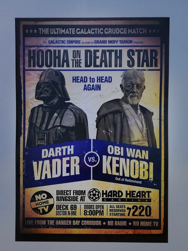 Poster Star Wars Dark Vader V/a Obi Wan Kenobi 