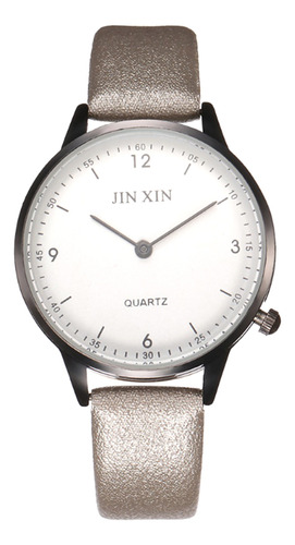 Reloj Casual Con Caja De Aleación Para Mujer, Simple Con Dos