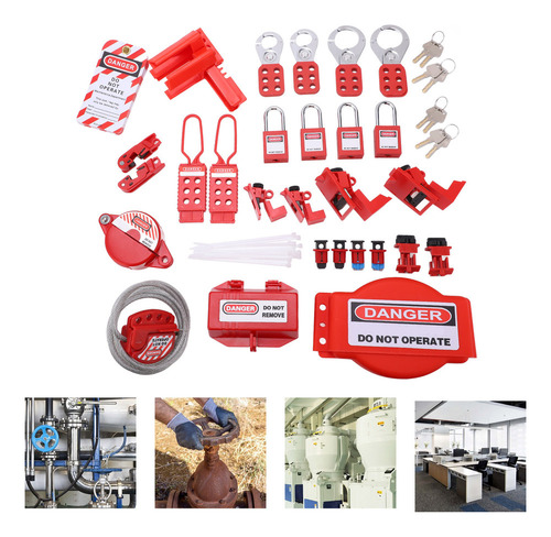 C Kit De Loto Eléctrico Lockout Tagout High Temperature