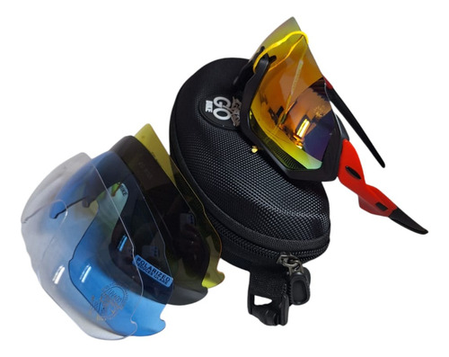 Lentes Espejados Go Bike Para Ciclismo - Talle Único Varios Varios