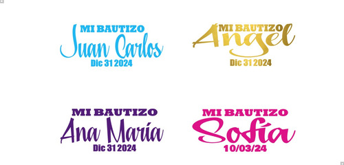 15 Stickers Mi Bautiutizo Personalizado Para Globo Burbuja 