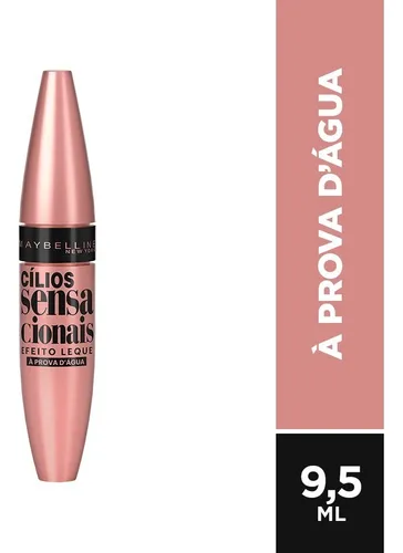 Máscara De Cílios Sensacionais A Prova D'água Maybelline
