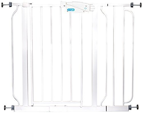 Regalo Easy Step  Puerta Extra Ancha De Paso De Metal Blanco