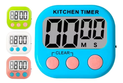 GENERICO Timer Digital De Cocina Reloj Temporizador Blanco