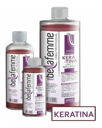 Keratina Capilar Bellafemme 500ml 