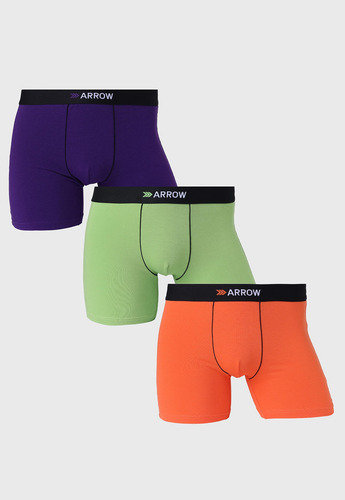 Boxer 3 Unidades Liso Arrow Bo32322su
