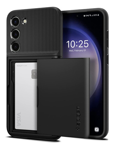 Funda Spigen Slim Armor Cs Para Galaxy S23 Plus Negro