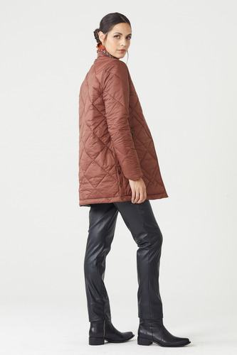 Tapado Reversible Campera Mujer Abrigo Liviano 23138