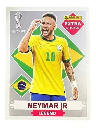 Figurinha Neymar Jr Gold Copa 2022