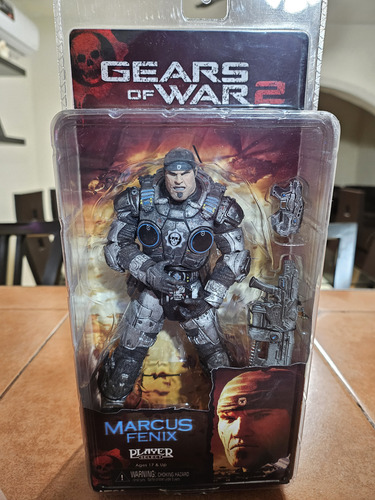 Neca Gears Of War 2- Raro Lancer Sin Pintura (Usado)