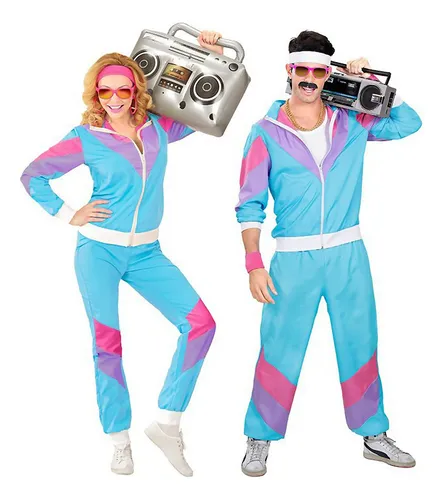 Disfraces De Halloween, Retro Deportes Hot Dance 80s Ropa