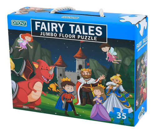 Puzzle Valija Jumbo 35 Piezas Plastificadas Fairy Tales