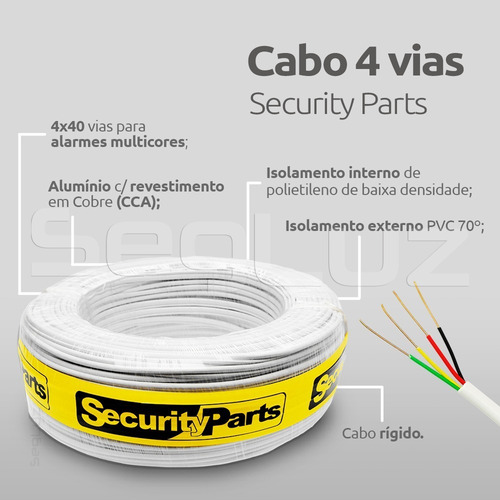 Imagem 6 de 7 de Kit Porteiro Eletrônico Interfone C/ Vídeo Monitor Cftv Cabo