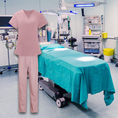 Conjunto De Uniformes De Enfermería Transpirables Para Mujer