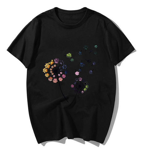 Camiseta Morada M Huellas De Diente De León Primavera 2020