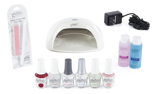 Gelish Pro Set Con Luz Led Gel, 9unidades