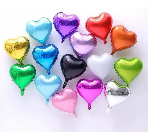 Globo Corazón 12 Cm. Pack X 10 Unidades