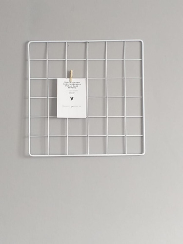 Memory Board Grade 30x30 Cor Branco + 6 Grampinhos